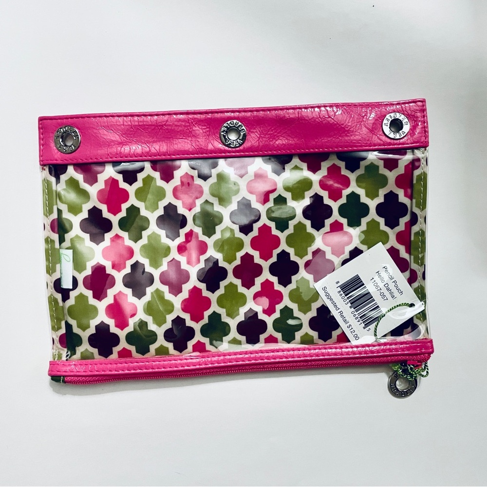 NWT - Vera Bradley Hello Dahlia Pencil Pouch